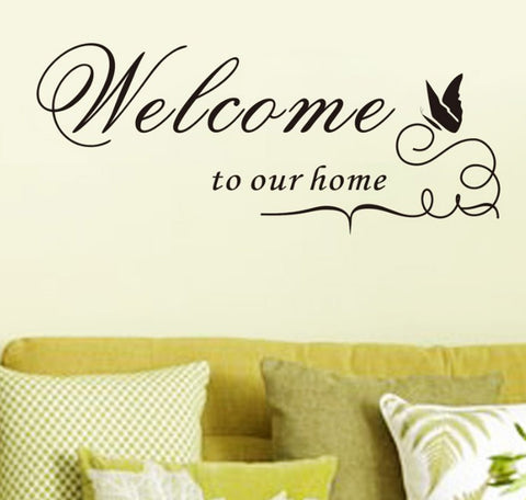 Vinyl Decal Wall Sticker Welcome To Our Home