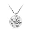 Charm Couples Pendant Necklace Quote