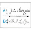 PS I Love You Wall Art Decal Home Decor Famous & Inspirational